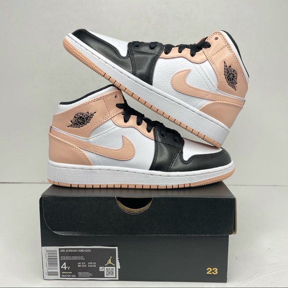 Jordan Shoes - Nike Air Jordan 1 Retro Mid GS “Crimson Tint” NEW